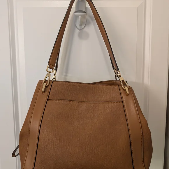 Calvin Klein Brown Leather Shoulder Bag - Picture 2 of 7